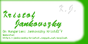 kristof jankovszky business card